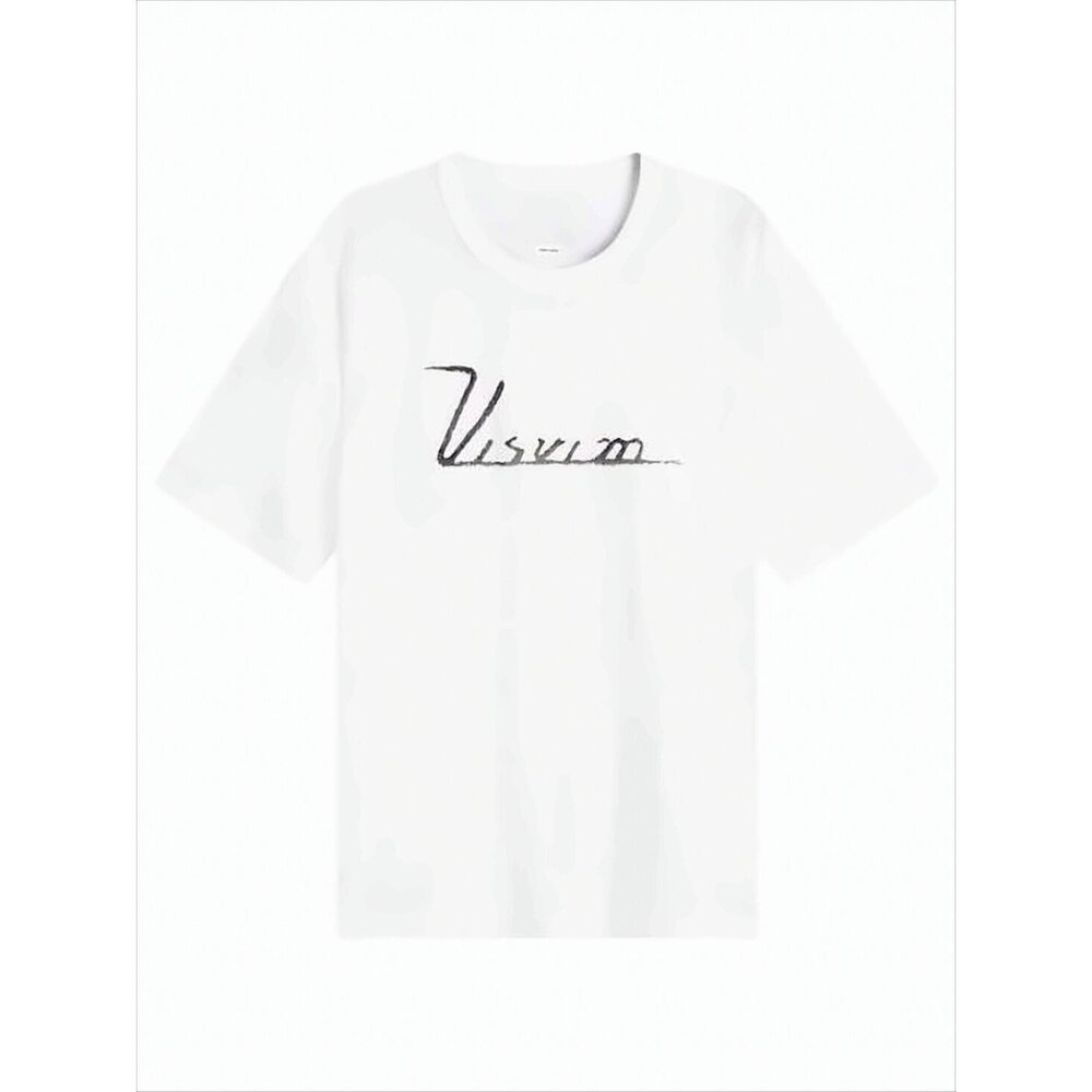 VISVIM Short-Sleeve T-Shirt with Handwritten Logo Print